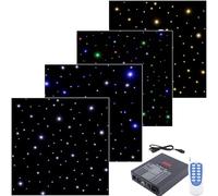 LED Light Curtain Backdrop, Fire Retardant Star Background with DMX Control, Twinkle Light Stage Drape, Wedding Backdrop, Colorful 3x4 m for Events