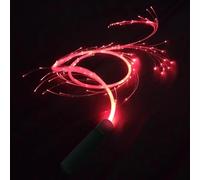 LED Light Dance Whip - Rotating Luminous Fibre Optic Whip with 7 Colours | Music Festival Props for Christmas Concerts, Reusable Carnival Accessories for Dancing