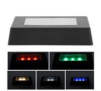 LED Light Display Base for Glass Block, Rectangular Crystal Light Box Stand Multicolor Show Stand Display Plate with 7 Color Changing Lights, for 3D Laser Crystal Glass Art Valentine's Day Gifts
