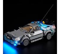 LED Light for Lego Speed Champions Time Machine from Back to The Future 77256 Set, Light Kit Compatible with Lego 77256 Building Blocks Model, Not Included The Model Set