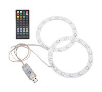 LED Light for PS5 Console, RGB Light Strip Kit, Music Sync Color Changing, 8 Colors 400 Lighting Effects, 40 Key Remote Control 3 Control Modes, Compatible Digital Disc Version