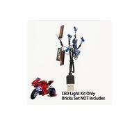 (LED Light Kit Compatible With 42107) LED Light Kit for LEGO 42107 Technic Ducati Panigale V4 R Motorbike, Collectible Superbike Bricks Set NOT Includes