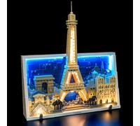 LED Light Kit Compatible with Lego 21064 Architecture Paris City of Love - Romantic Cityscape Decor Lighting Set for 21064 Building Blocks Model (NO Building Model Bricks)