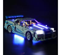 LED Light Kit Compatible with Lego 42210 2 Fast 2 Furious Nissan Skyline GT-R (R34), Upgrade Lighting compatible with Lego 42210 Car Building (Lights Only, No Model) - Standard Version