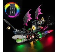LED Light Kit Compatible with Lego 71469 Dreamzz Nightmare Shark Ship, Creative Decorative Lights Set for Lego (Light Set Only, No Model)