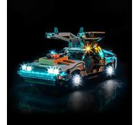 LED Light Kit for Lego 10300 Back to The Future Time Machine - Custom Lights to Mount, Compatible with This Model (Model Not Included) (Remote Version)
