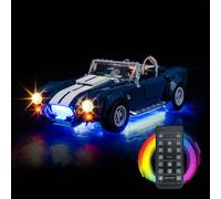LED Light Kit for Lego 10357 Shelby Cobra 427 S/C - Custom Lights to Mount, Compatible with This Model (Model Not Included) (Remote Version)