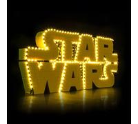 LED Light Kit for Lego 75407 Brick Built Star Wars Logo - Custom Lights to Mount, Compatible with this Model (Model Not Included)