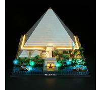 LED Light Kit for Lego Cheops Pyramid (without Lego Set, Only Lights), DIY Lighting Set for Lego Architecture Great Pyramid of Giza 21058