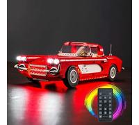 Led Light Kit for Lego Chevrolet Corvette 1961, Led Lighting Set for Lego 10321 Chevrolet Corvette 1961 - Not Include Models, Just Light Kit (Remote Control Version)