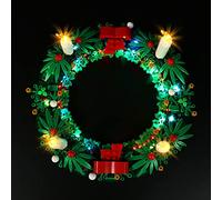 Led Light Kit for Lego Christmas Wreath, Led Lighting Set for Lego 40426 Christmas Wreath 2-in-1 - Not Include Models, Just Light Set(B-Wind Control Version)