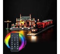 Led Light Kit for Lego Hogwarts Express Train Set, Lighting Set for Lego 76423 Hogwarts Express Train Set with Hogsmeade Station - Not Include Models, Just Light Set (Remote Control Version)