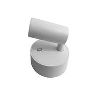 LED Light Magnetic USB Rechargeable Wall Lamp Spotlight No Wiring Required Reading Light Bedroom Bedside Lamp(White)