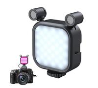 LED Light Microphone, Phone Vlog Kit, Teen Movie Making Kit, Kids Content Creator Kit, Smartphone Vlog Kit, 2 in 1 RGB Fill Light for VLO