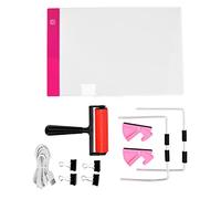 LED Light Pad A4, Reusable Rhinestone Painting Light Board with Adjustable Brackets, USB Powered Brightness Control for DIY Art Craft, Sketching and Calligraphy