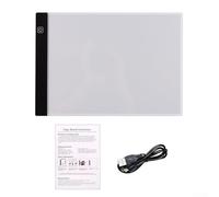 LED Light Pad for a4 for Drawing Tracing Copying - 3 Level Dimmable Eye Protection Art Board - PC Material White(A5)