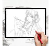 Led Light Pad For Tracing And Drawing With Three Level Dimmable Brightness Eye Friendly Illumination For Embroidery Craft Art On For A4 Or A5 Size White Pc Material Board(For A3)