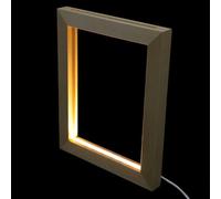 LED Light Photo Frame Wooden Acrylic Plug-in Table Frame