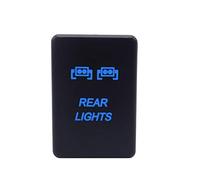 LED Light Push Button Switch with Connector Wire Blue Backlit Kit Compatible with Toyota Tundra Tacoma 4Runner-Rear Light Symbol