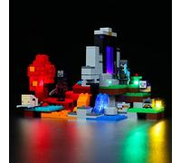 LED Light Set Compatible with Lego 21172 Minecraft The Destroyed Portal Minecraft Toy Set (Not Model), Decoration DIY Lighting Set Compatible with Lego Minecraft