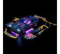 LED Light Set Compatible with LEGO 42236 Custom Garage Ford Mustang GT | Lighting Kit Compatible with LEGO Custom Garage Ford Mustang GT Car,Easy Installation,Flexible LED Strip,Ideal Gift,No Model