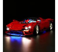 Led Light Set Compatible with Lego Ferrari 42143 Daytona SP3 (No Model) | Decoration Lighting Set, Easy Install, Stable Lights, Enhanced Display, Ideal Festival Gifts