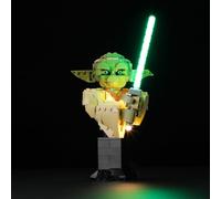 LED Light Set Compatible with Lego Yoda Bust 75438 Set, Light Kit for Lego 75438 Building Blocks Model, Not Included The Model Set
