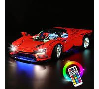 Led Light Set for Lego Ferrari Daytona SP3, Led Light Kit for Lego 42143 Lego Technic Ferrari Daytona SP3 - Not Include Lego Models, Just Light Set (RGB-Remote Control Version)
