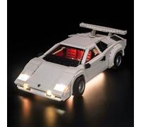 Led Light Set for Lego Lamborghini Countach 5000 Quattrovalvole (No Lego), Decoration Lighting Set for 10337 Creative Toys - Standard Version