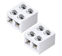 LED Light Strip Connectors - Sturdy 8mm Easy-to-Use | Versatile Adapter For Strips, Solderless Gapless Extension Joint Terminal 2-Pin Single Color Tape