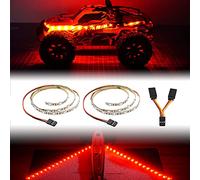 LED Light Strip for RC Fixed Wing Airplane Flying Wing Plane AR Wing Drone Model Car Truck (Red)