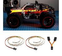 LED Light Strip for RC Fixed Wing Airplane Flying Wing Plane AR Wing Drone Model Car Truck (Yellow)