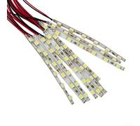 LED Light Strip Kit of 10 Pre Wired Units Excellent Choice for Illuminating Dolls Houses and Models at 12 18 Volts (White light)