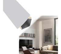LED Light Strip Trim Cover for Ceiling Wall, Multi-Functional Crown Moulding Baseboard Lighting, Aluminum Channel Profile Skirting Board