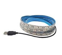 LED Light Strip USB Powered 1m/3.28ft 5V 30 SMD5050 LEDs 395nm-405nm Ultraviolet Blacklight for Fluorescent, 3D Print Curing, Computer Case, UV Poster, UV Body Paint (1M, Waterproof)
