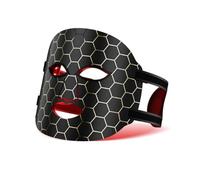 LED Light Therapy Face Mask, Red Light Facial Treatment Device with 96 Lamp Beads, Anti-Aging Skin Care Tool with Eye Protection and Adjustable Strap