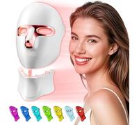 LED Light Therapy Face Mask, USB C Rechargeable Red Light Mask, LED Face Mask for Skin Care, Home, Travel and Yoga