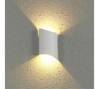 LED Light Up and Down Simple Wall Lamp Frosted Aluminum Lamp Body Sconce Light Double Head Luminous Waterproof Patio Light Courtyard Corridor Entrance Hall Lighting Made in China