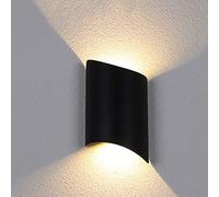 LED Light Up and Down Simple Wall Lamp Frosted Aluminum Lamp Body Sconce Light Double Head Luminous Waterproof Patio Light Courtyard Corridor Entrance Hall Lighting Made in China