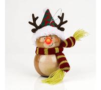 LED Light Up Christmas Bauble with Flashing Nose - Reindeer