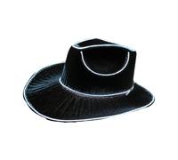 LED Light Up Cowboy Hat Battery Powered Sparkly Disco Cowgirl Hat Neon Cowboy Hat Glow In Dark Cowgirl Costume Accessories For Women