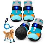 Led Light Up Dog Boots, Glow Paws Shoes for Cats，2 pairs：Size 8 | Breathable Mesh, Adjustable Straps And Rugged Paw Protection For Evening Walks, Trails And Everyday Outdoor Use