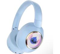 LED Light-Up Ears Bluetooth Headphones: Foldable Wireless Design for Fun Listening for Birthdays, Christmas & Holidays! (BLUE)