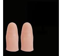 LED Light Up Finger Trick Thumbs Toy, Magically Glowing Fingers for Easter Halloween Party, Plastic Blue Red Colorful Light, 6 Pcs (As Show)