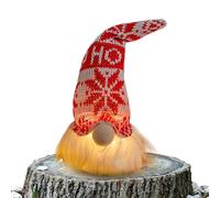 Led Light Up Gnome Decorations - Christmas Holiday, Handmade Swedish Tomte Plush fairy Ornament Indoor Table Decor, Decoration for Home Fireplace Entry Cabinets | Shelf Mantel Indoor Party Display