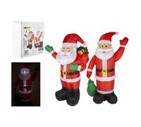 LED Light Up Inflatable Waving Santa 190cm