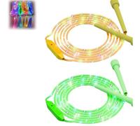 LED Light-Up Jump Rope for Kids, Adjustable Glowing Skipping Rope, Tangle-Free with Adjustable Size & Colorful Lights for Dark Party Fitness and Workout (2pcsa)