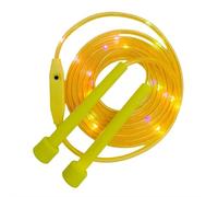 LED Light-Up Jump Rope for Kids - Color-Changing Light Up Jump Rope with Adjustable Length, Fun Cardio Workout Toy for Boys and Girls, Indoor & Outdoor Exercise for Active Play (Yellow)