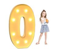 LED Light Up Letter Marquee Lights Sign, 4 Feet Tall Giant Stabilise Light Up Letters Pre Cut Foamboard for Prom Wedding Valentine's Day Birthday Christmas(Letter O)