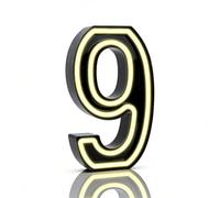 LED Light Up Numbers, Lighted Number Sign for Birthday Party Decorations, Black Marquee Number 9 Birthday Decorations for Teen Girls Boys Gifts (9)